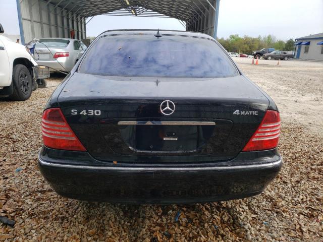 WDBNG83J43A364519 - 2003 MERCEDES-BENZ S 430 4MATIC BLACK photo 6