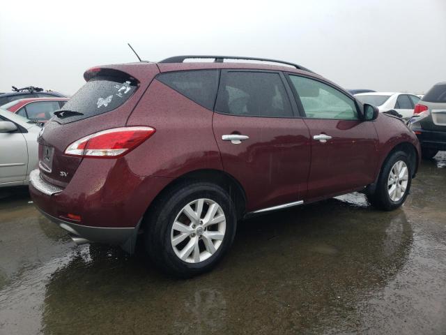 JN8AZ1MU1BW060953 - 2011 NISSAN MURANO S MAROON photo 3