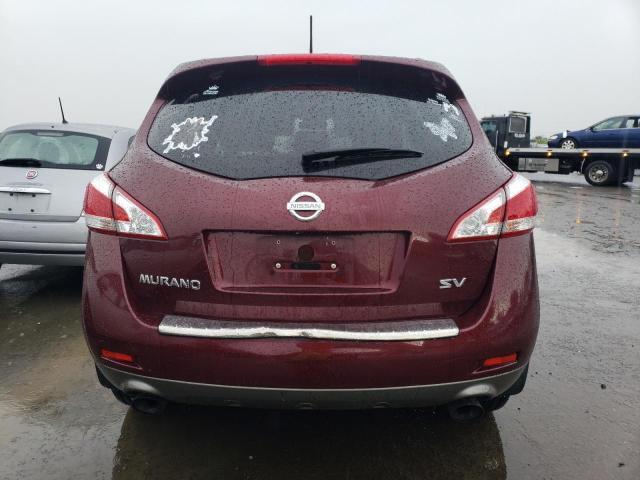 JN8AZ1MU1BW060953 - 2011 NISSAN MURANO S MAROON photo 6