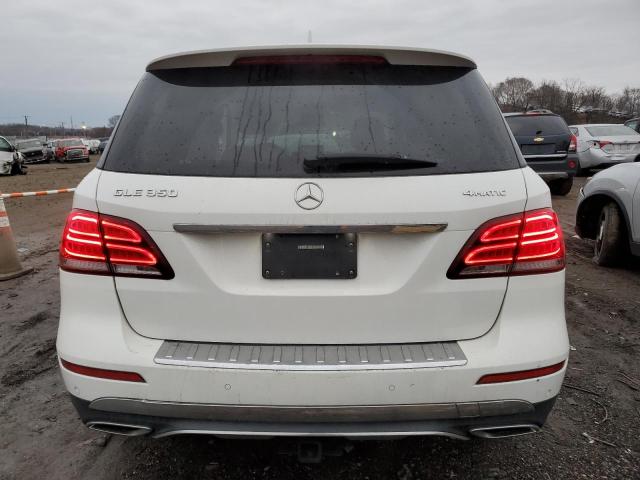 4JGDA5HB9HA992979 - 2017 MERCEDES-BENZ GLE 350 4MATIC WHITE photo 6