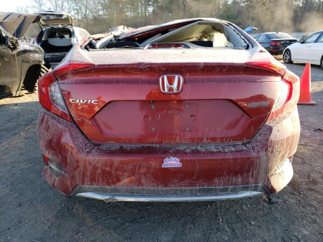 2HGFC2F68KH505454 - 2019 HONDA CIVIC LX RED photo 6