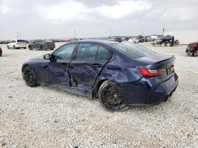 WBS43AY06NFL82227 - 2022 BMW M3 COMPETITION BLUE photo 2