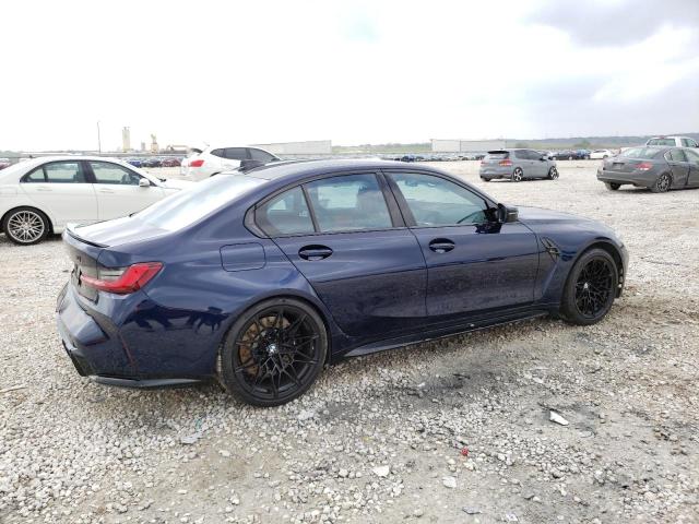 WBS43AY06NFL82227 - 2022 BMW M3 COMPETITION BLUE photo 3