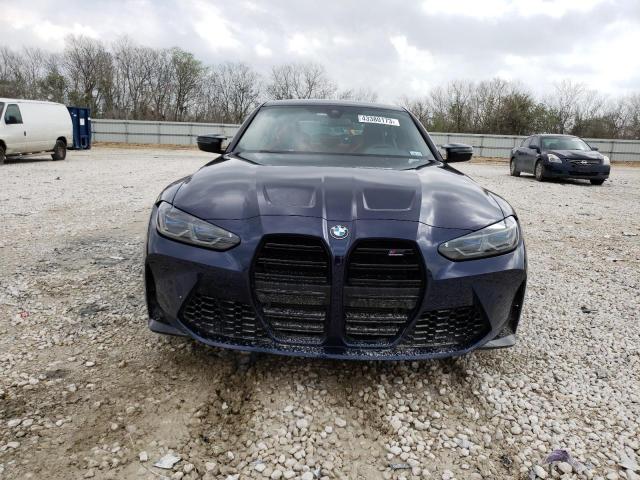 WBS43AY06NFL82227 - 2022 BMW M3 COMPETITION BLUE photo 5