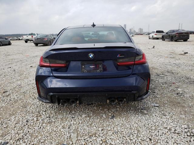 WBS43AY06NFL82227 - 2022 BMW M3 COMPETITION BLUE photo 6