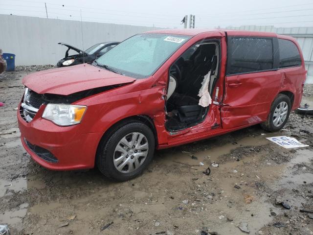 2C4RDGBG6ER260480 - 2014 DODGE GRAND CARA SE RED photo 1