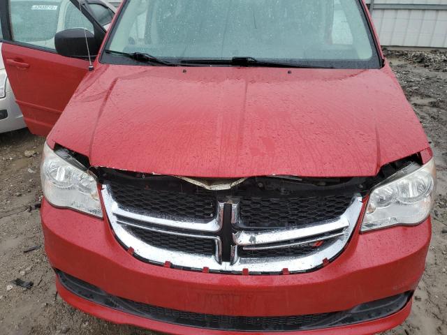 2C4RDGBG6ER260480 - 2014 DODGE GRAND CARA SE RED photo 12