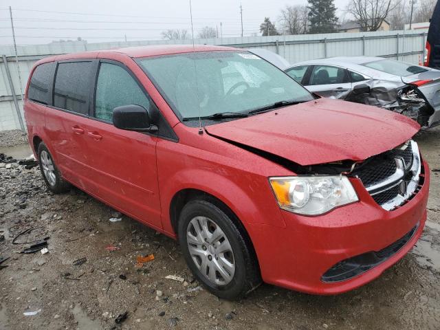 2C4RDGBG6ER260480 - 2014 DODGE GRAND CARA SE RED photo 4