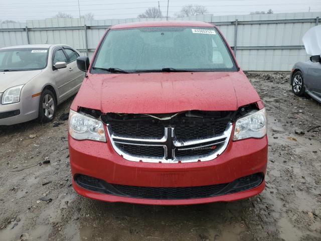 2C4RDGBG6ER260480 - 2014 DODGE GRAND CARA SE RED photo 5