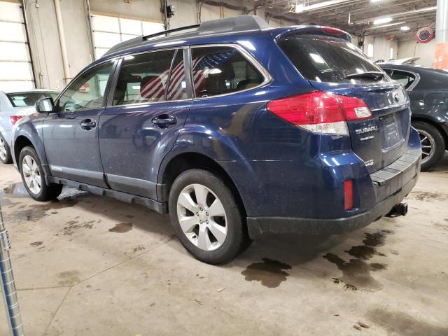 4S4BRCCCXB3441749 - 2011 SUBARU OUTBACK 2.5I PREMIUM BLUE photo 2