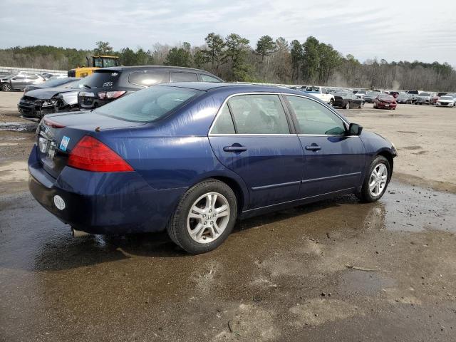 1HGCM56376A134525 - 2006 HONDA ACCORD SE BLUE photo 3