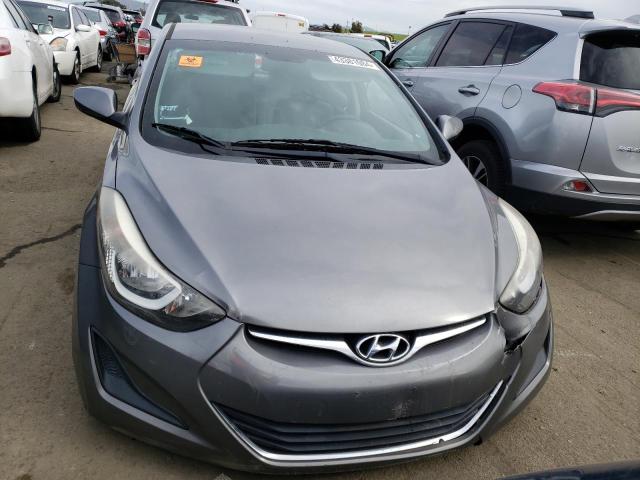 5NPDH4AE8EH511297 - 2014 HYUNDAI ELANTRA SE GRAY photo 5