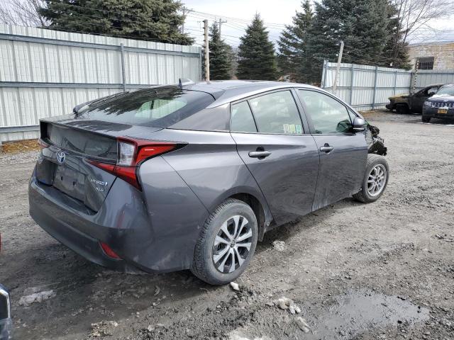 JTDL9RFU6L3013498 - 2020 TOYOTA PRIUS LE GRAY photo 3