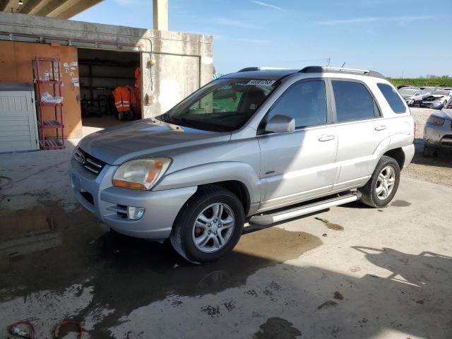 KNDJE723877348071 - 2007 KIA SPORTAGE EX SILVER photo 1