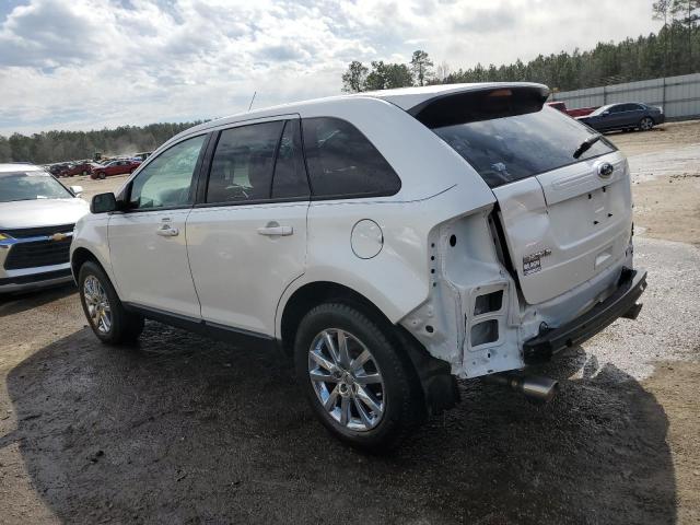 2FMDK3JC4DBB68973 - 2013 FORD EDGE SEL WHITE photo 2