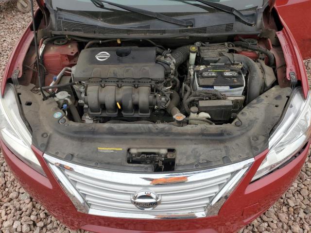 3N1AB7AP0EY236358 - 2014 NISSAN SENTRA S RED photo 11