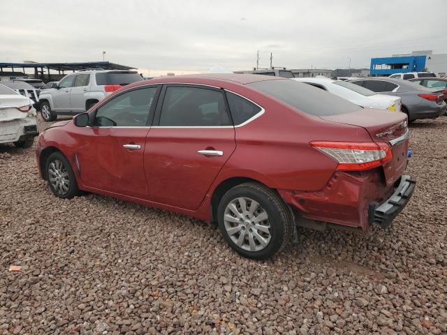 3N1AB7AP0EY236358 - 2014 NISSAN SENTRA S RED photo 2