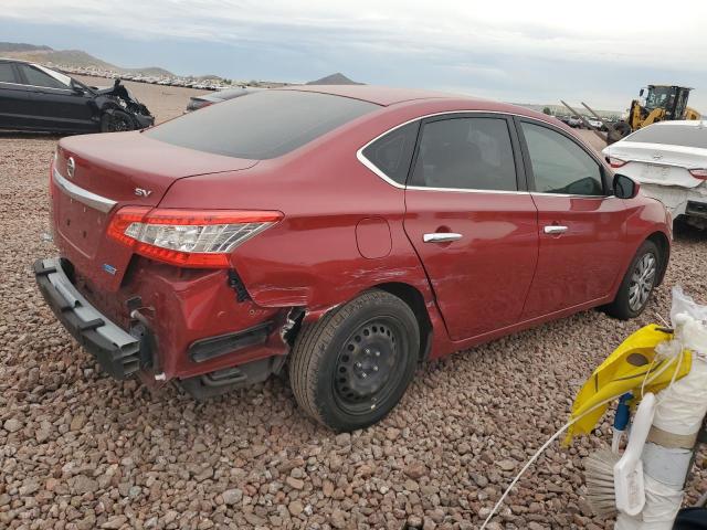 3N1AB7AP0EY236358 - 2014 NISSAN SENTRA S RED photo 3