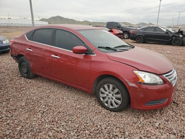 3N1AB7AP0EY236358 - 2014 NISSAN SENTRA S RED photo 4