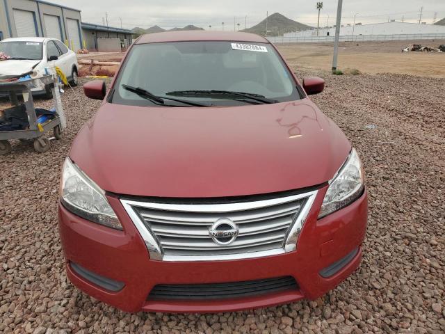 3N1AB7AP0EY236358 - 2014 NISSAN SENTRA S RED photo 5