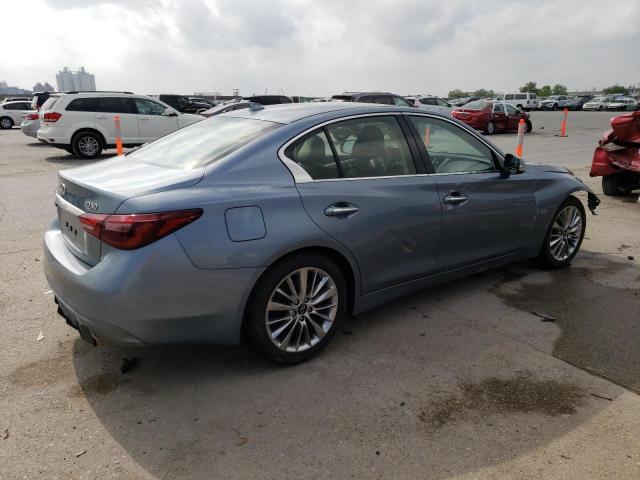 JN1EV7AP3KM540436 - 2019 INFINITI Q50 LUXE BLUE photo 3