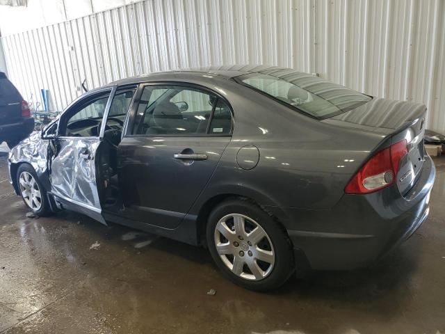 2HGFA16589H369456 - 2009 HONDA CIVIC LX GRAY photo 2