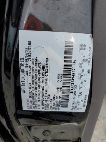 3FAFP31394R121136 - 2004 FORD FOCUS ZX3 BLACK photo 13