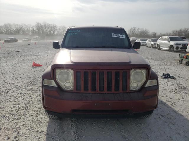 1J8GN28K28W132535 - 2008 JEEP LIBERTY SPORT RED photo 5