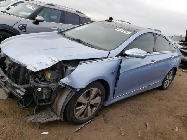 KMHEC4A42CA046719 - 2012 HYUNDAI SONATA GL HYBRID BLUE photo 1