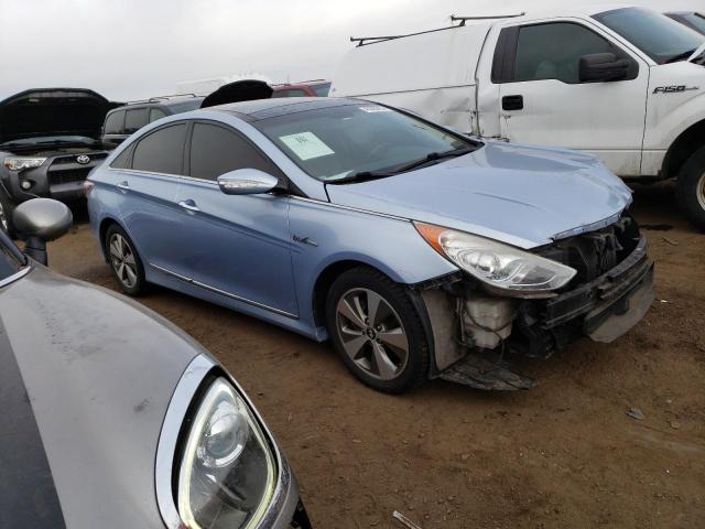 KMHEC4A42CA046719 - 2012 HYUNDAI SONATA GL HYBRID BLUE photo 4