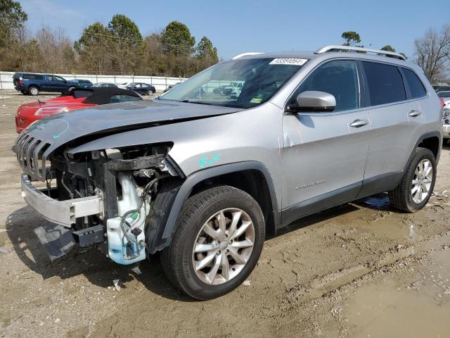 1C4PJMDB4EW320098 - 2014 JEEP CHEROKEE LIMITED SILVER photo 1