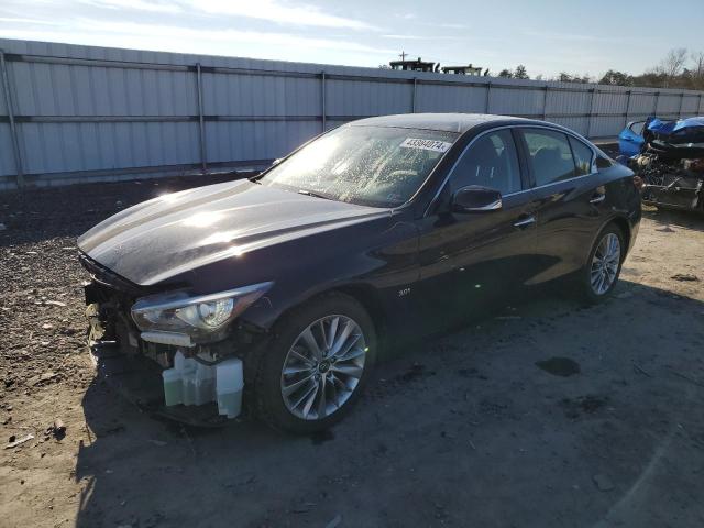 JN1EV7AR0KM594407 - 2019 INFINITI Q50 LUXE BLACK photo 1