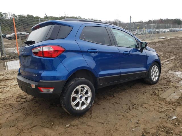 MAJ6P1UL3JC230248 - 2018 FORD ECOSPORT SE BLUE photo 3