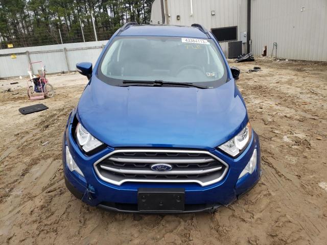 MAJ6P1UL3JC230248 - 2018 FORD ECOSPORT SE BLUE photo 5