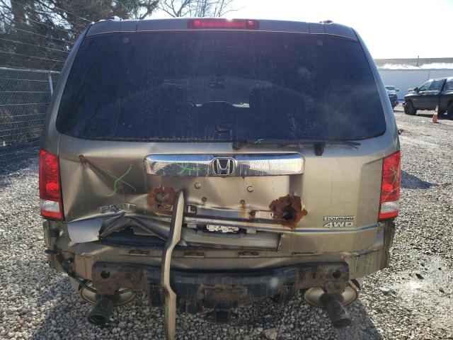 5FNYF4H97AB039649 - 2010 HONDA PILOT TOURING TAN photo 6