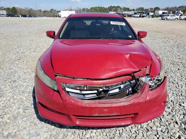 1HGCS1B87CA005700 - 2012 HONDA ACCORD EXL RED photo 5