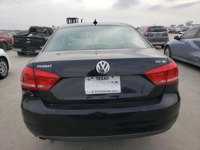 1VWBN7A31DC141608 - 2013 VOLKSWAGEN PASSAT SE BLACK photo 6