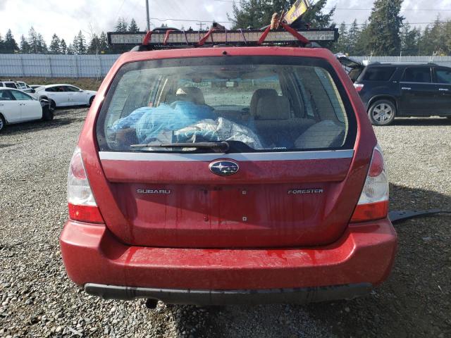 JF1SG63616H750773 - 2006 SUBARU FORESTER 2.5X RED photo 6