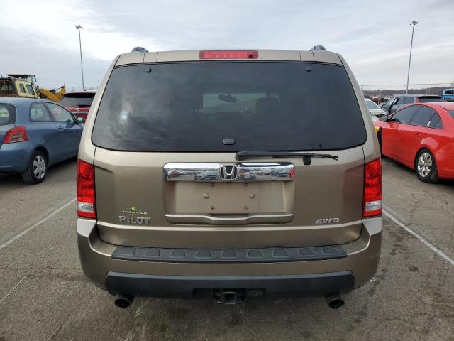 5FNYF4H51BB033649 - 2011 HONDA PILOT EXL GOLD photo 6