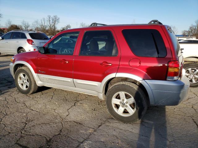 1FMYU95H26KA74958 - 2006 FORD ESCAPE HEV RED photo 2