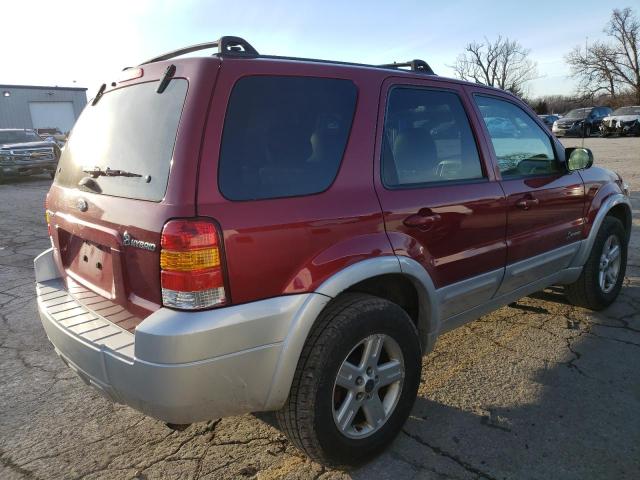 1FMYU95H26KA74958 - 2006 FORD ESCAPE HEV RED photo 3