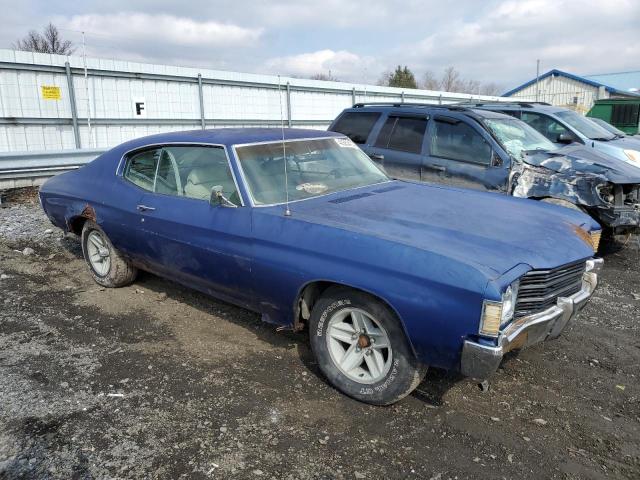 1D37F2B625316 - 1972 CHEVROLET CHEVELLE BLUE photo 4