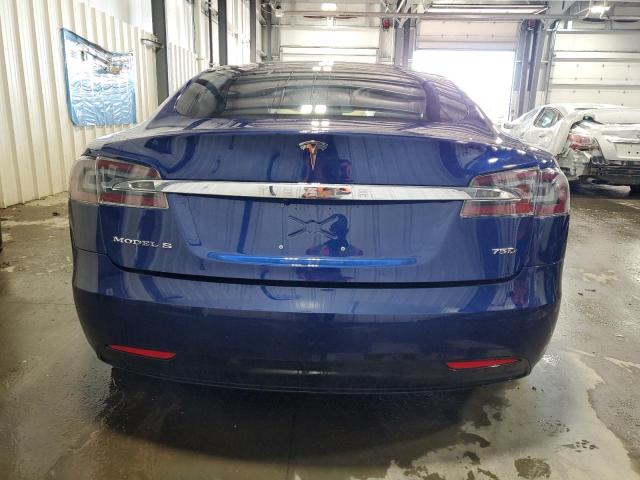 5YJSA1E2XHF231412 - 2017 TESLA MODEL S ლურჯი ფოტო 6