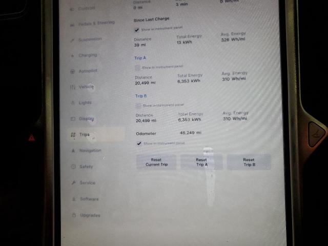 5YJSA1E2XHF231412 - 2017 TESLA MODEL S ლურჯი ფოტო 9