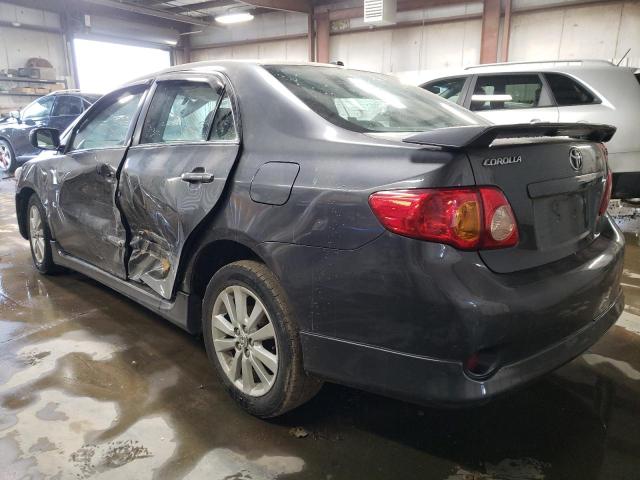 2T1BU4EE2AC473219 - 2010 TOYOTA COROLLA BASE GRAY photo 2