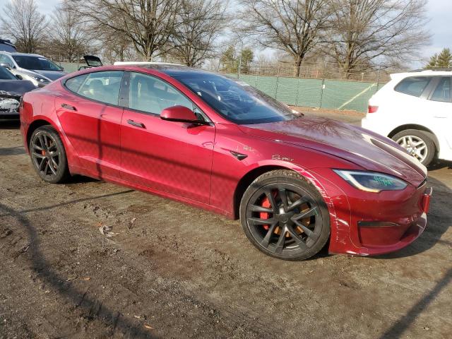 5YJSA1E60PF528755 - 2023 TESLA MODEL S RED photo 4