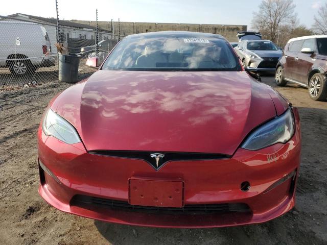 5YJSA1E60PF528755 - 2023 TESLA MODEL S RED photo 5