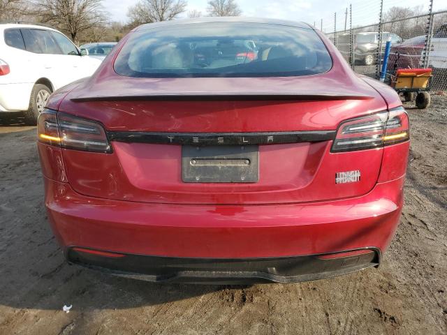 5YJSA1E60PF528755 - 2023 TESLA MODEL S RED photo 6