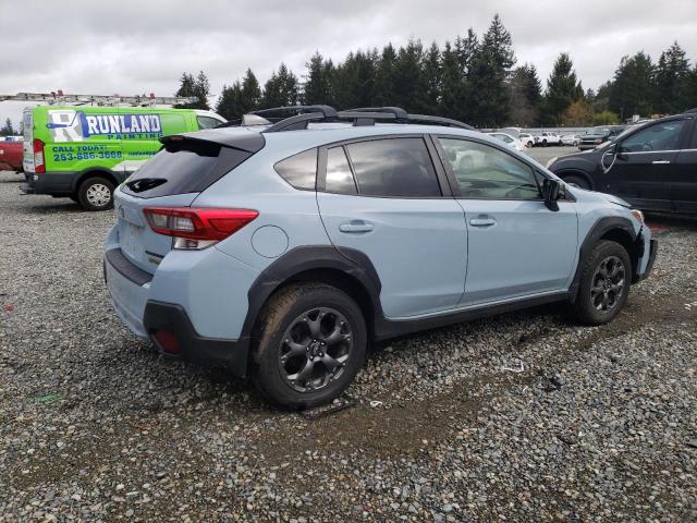 JF2GTHRC6MH665799 - 2021 SUBARU CROSSTREK SPORT BLUE photo 3