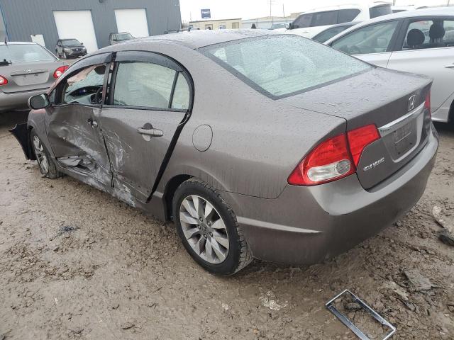 1HGFA16859L005637 - 2009 HONDA CIVIC EX GRAY photo 2